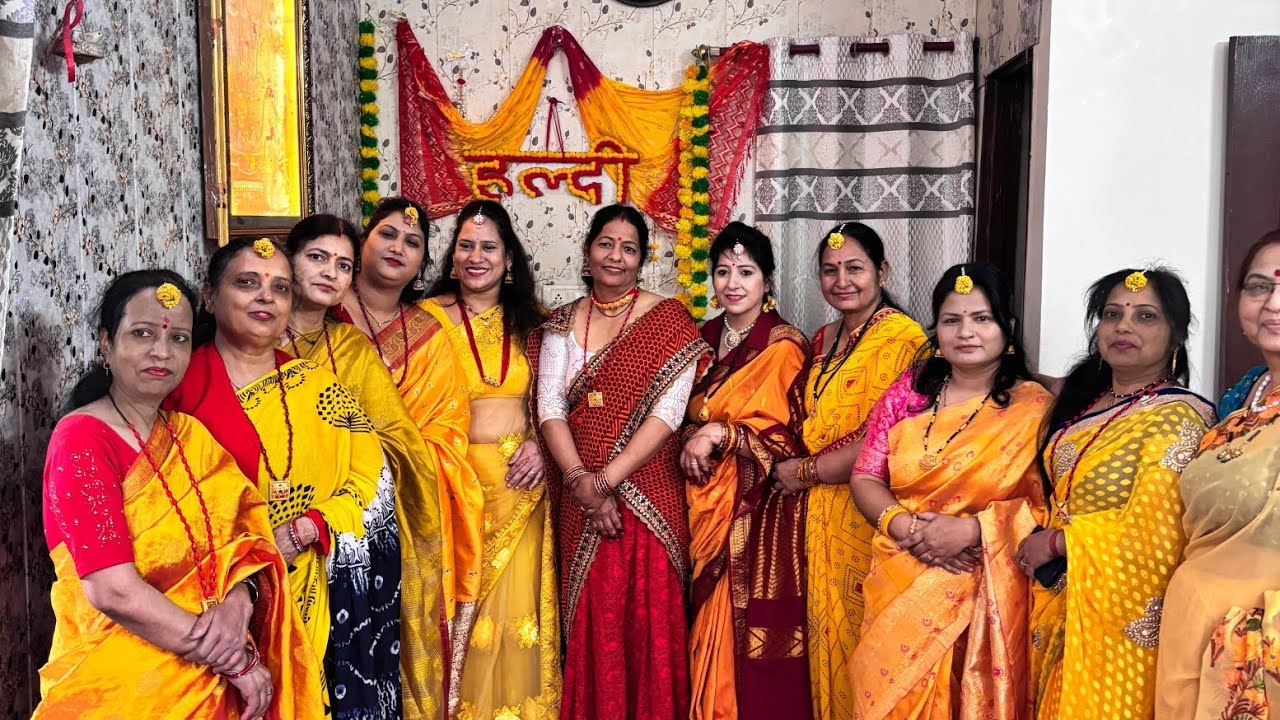 हल्दी celebration.. 25 marriage anniversary/2001. Neelu & M baneshi 