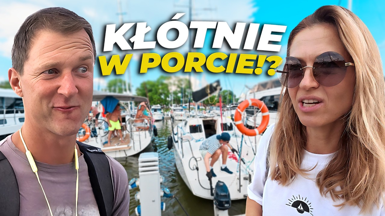 Manewrówka w porcie na MAZURACH! Co za emocje!