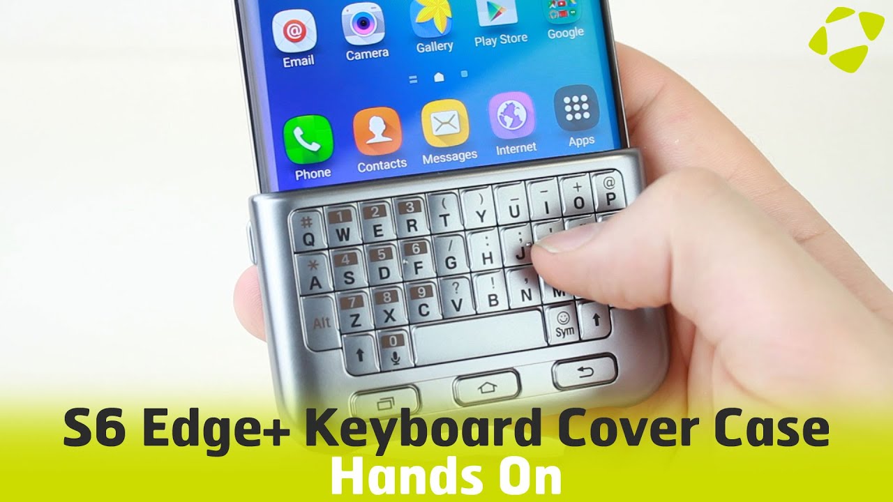 Official Samsung Galaxy S6 Edge+ Keyboard Cover Case Hands On Review