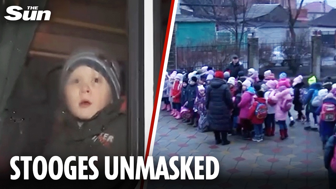 Russian stooges who 'snatched 200 Ukrainian kids' unmasked