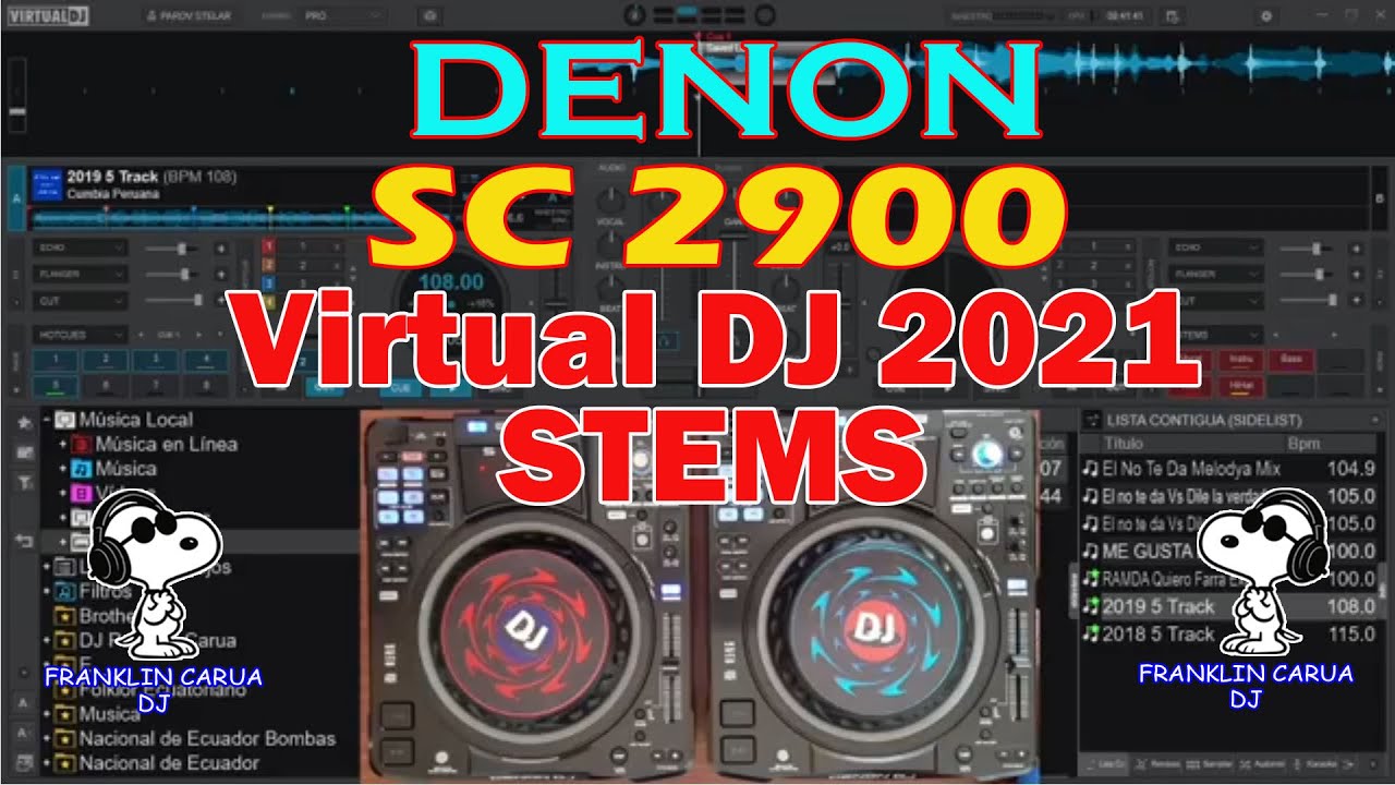 Denon SC2900 + VIRTUAL DJ 2021 (Mapeo Personalizado WINDOWS/MAC)(by Franklin Carua DJ)
