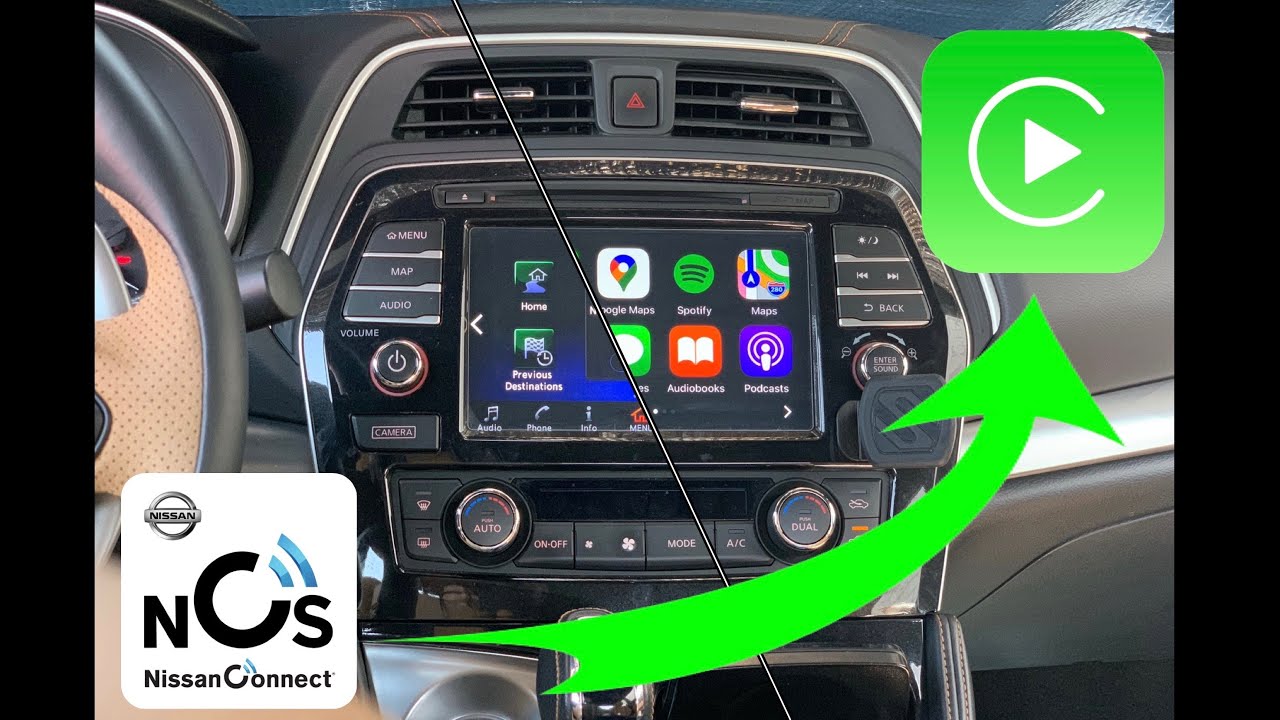 تركيب نظام CarPlay في Nissan Maxima 2018
