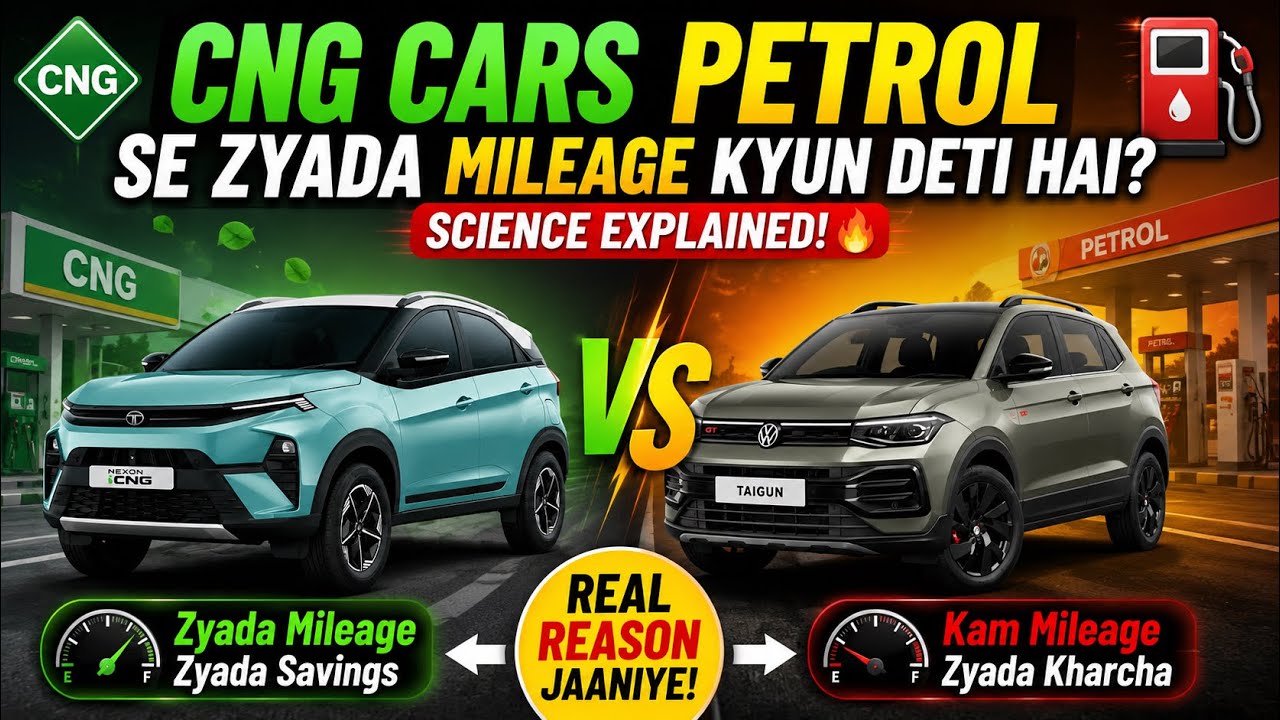 CNG Cars Petrol Se Zyada Mileage Kyun Deti Hai? 🤯⛽ Scientific Reason Explained | CNG vs Petrol 2026