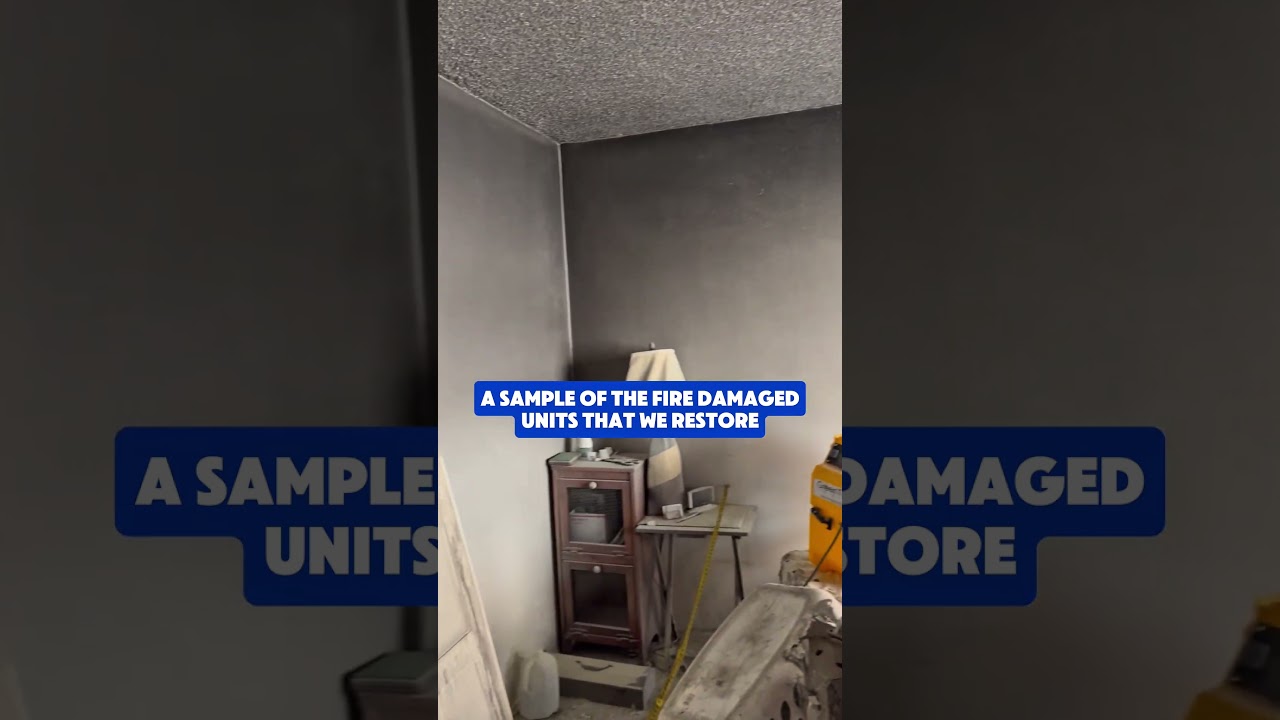 A look inside a fire damaged unit before we bring it back 🔥