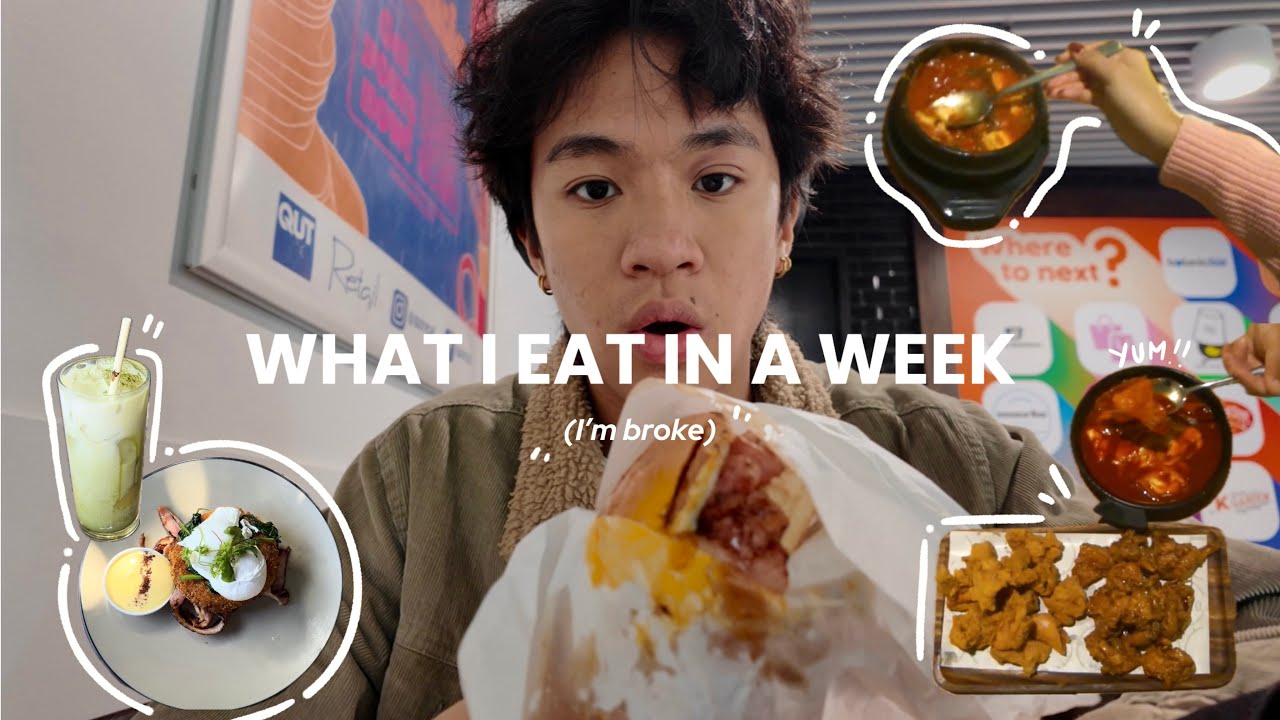 WHAT I EAT IN A WEEK (as a broke college student)