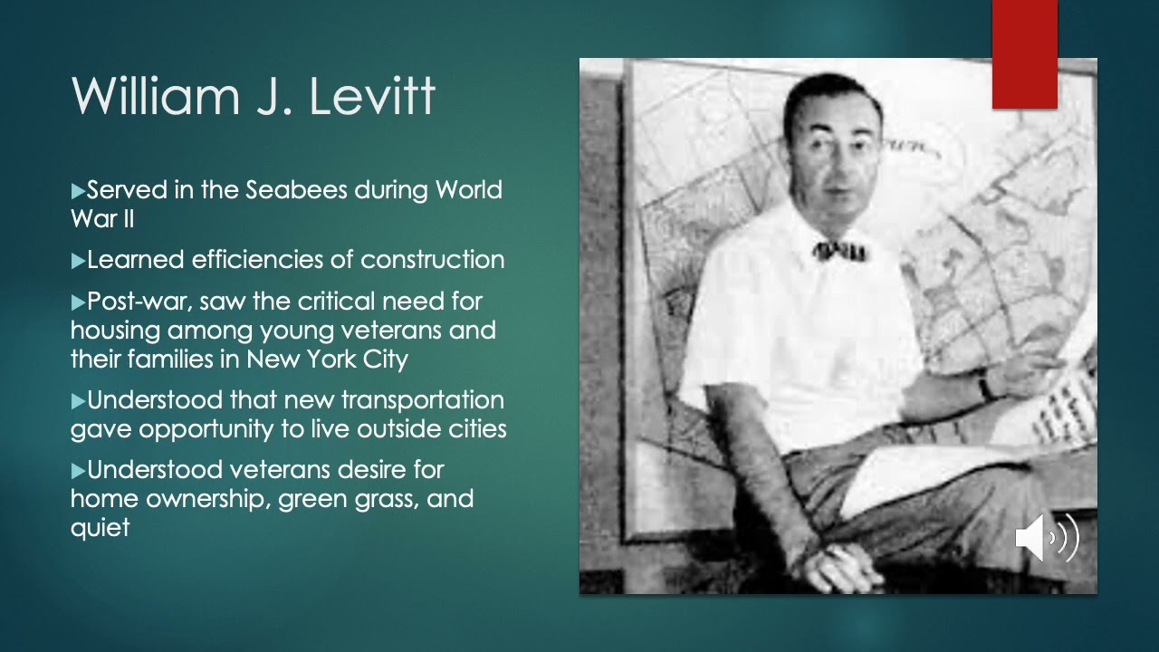 William Levitt and the Suburbs