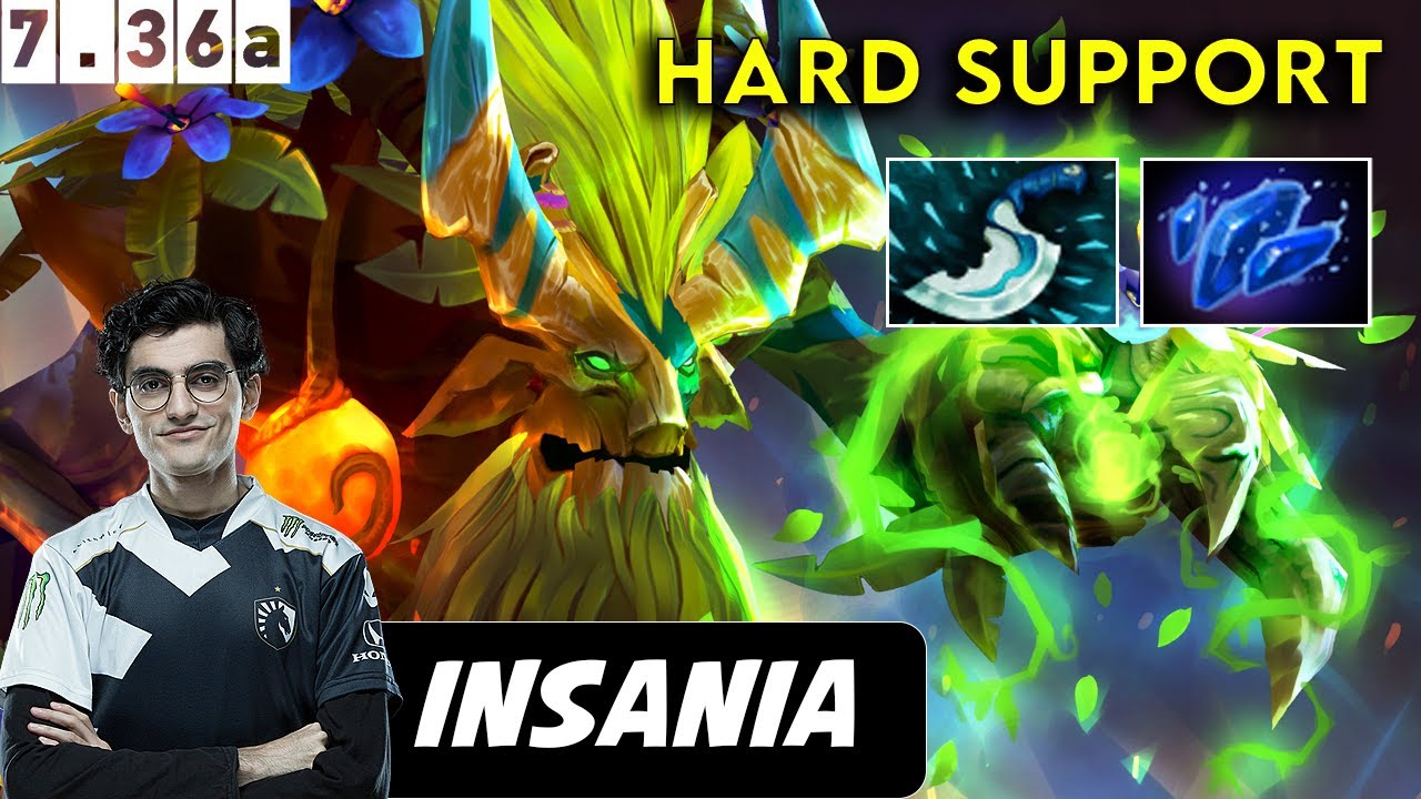 iNSaNiA Treant Protector Hard Support - Dota 2 Patch 7.36aPro Pub Gameplay