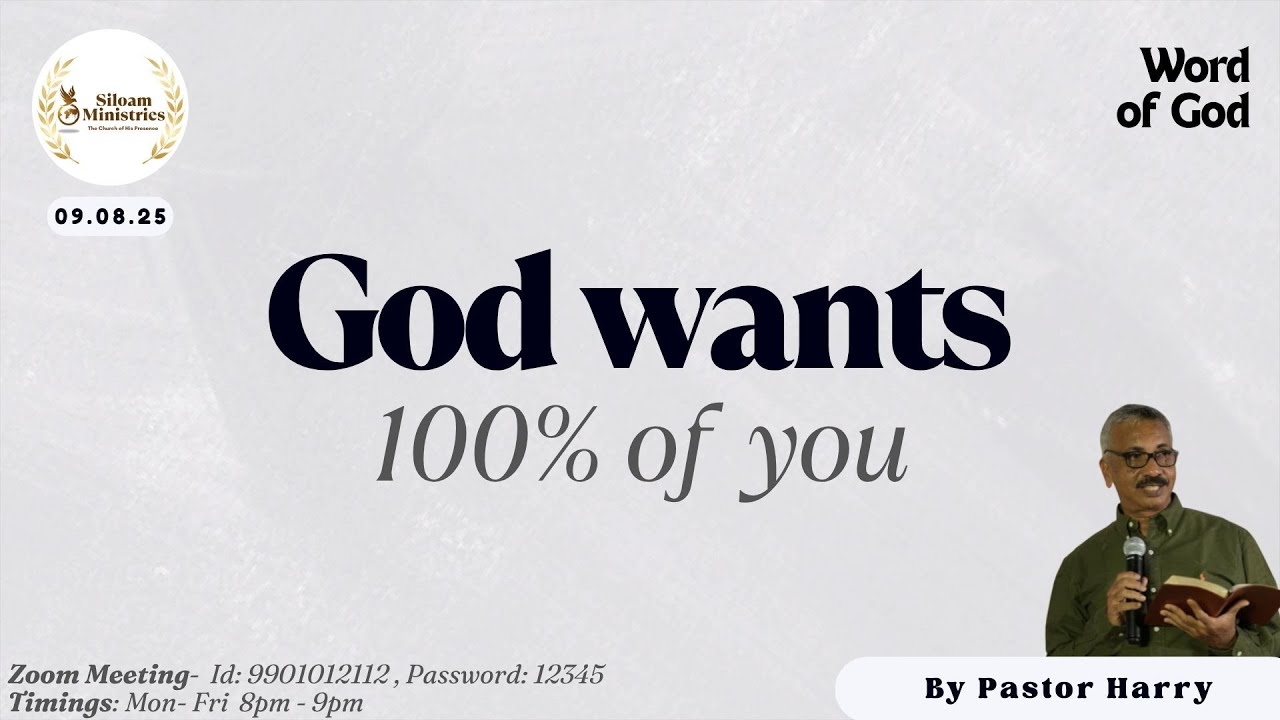 Word of God - God wants 100% of you
