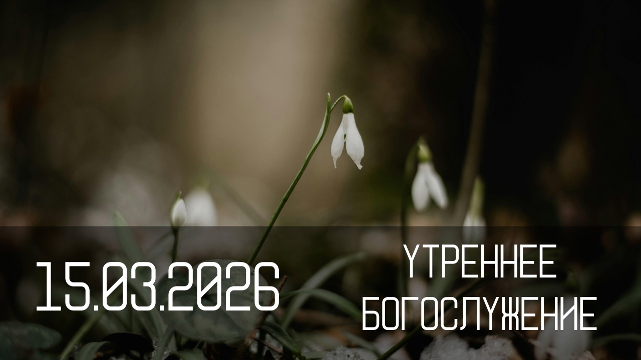 Утреннее служение 15.03.2026 | Церковь 