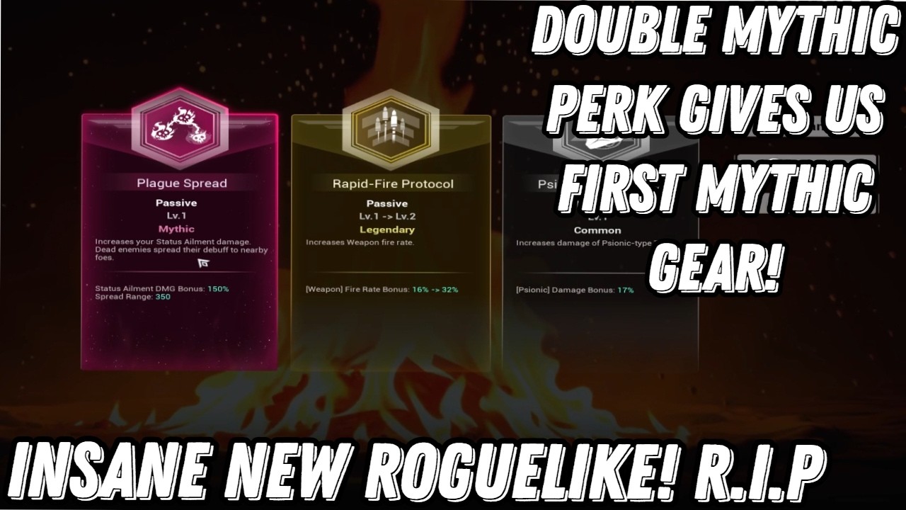 DOUBLE MYTHIC PERK GIVES US FIRST MYTHIC GEAR DROP! INSANE NEW ROGUELIKE! R.I.P