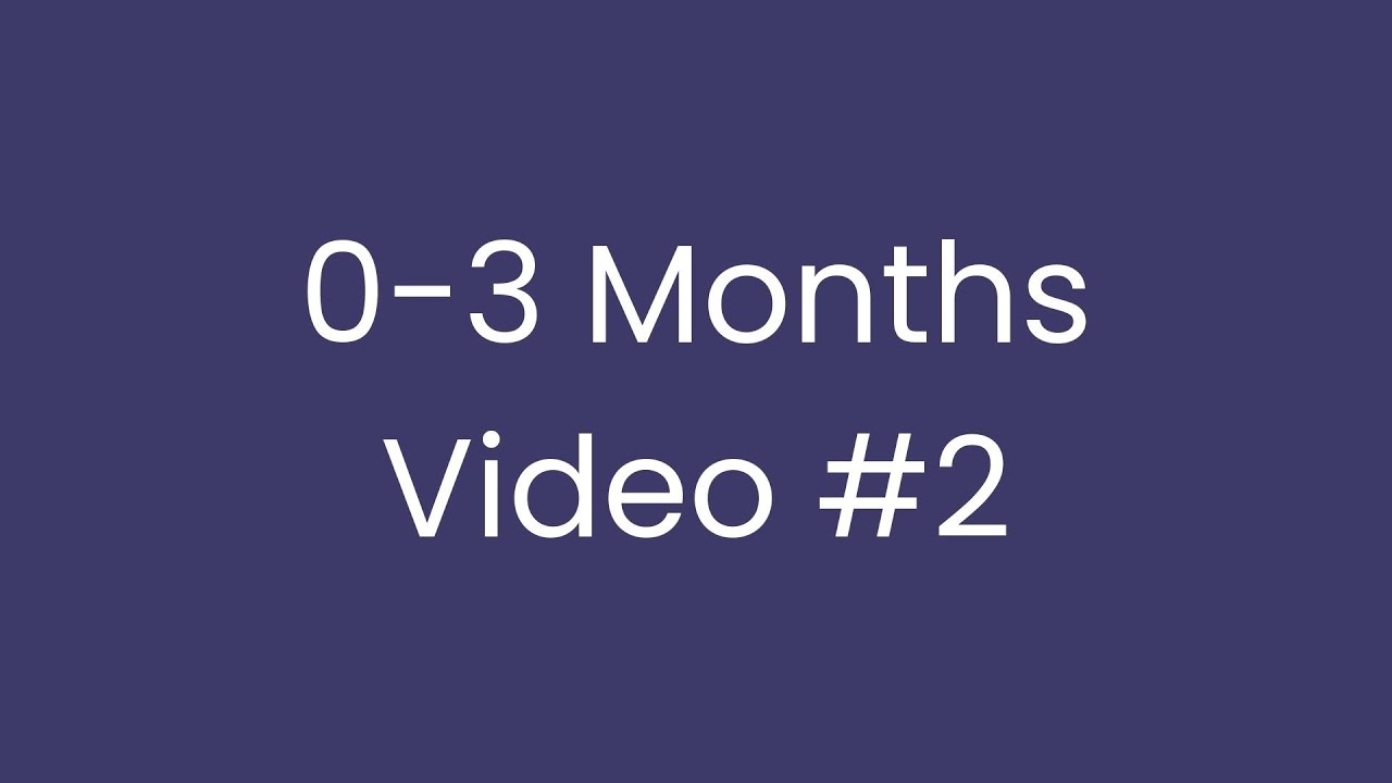 Newborn to 3 months - video #2