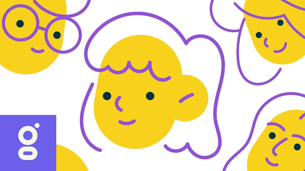 How to Draw a  Female Portrait, Flat Design Character in Adobe Illustrator, Time Lapse Art
