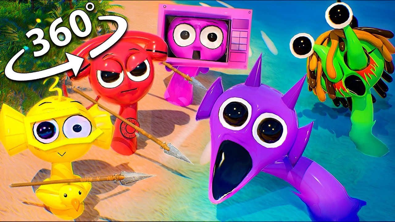 Подборка фильмов VR 360° Incredibox Sprunki! Часть 5