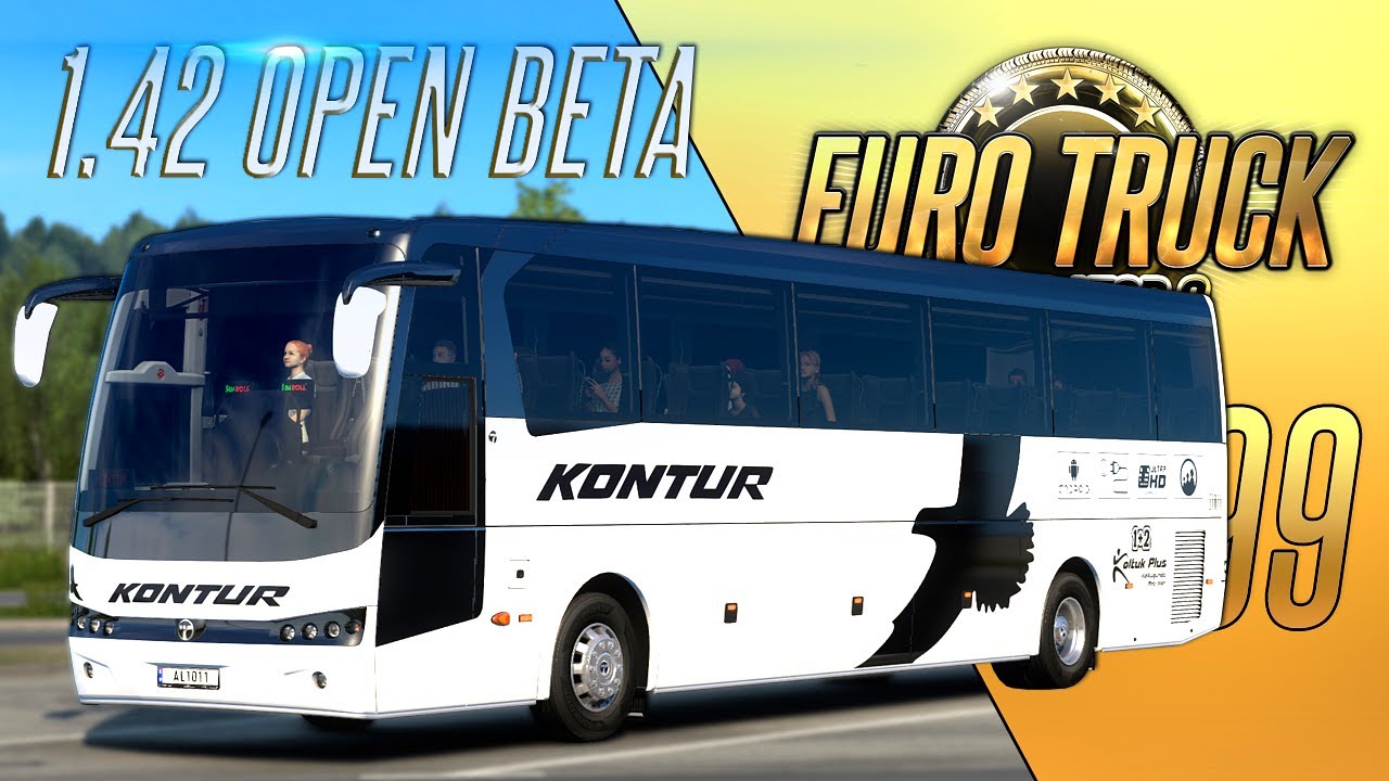 1.42 OPEN BETA. ПЕРВЫЕ МОДЫ - ЛУЧШИЙ АВТОБУС - Euro Truck Simulator 2 (1.42.0.14s) [#299]