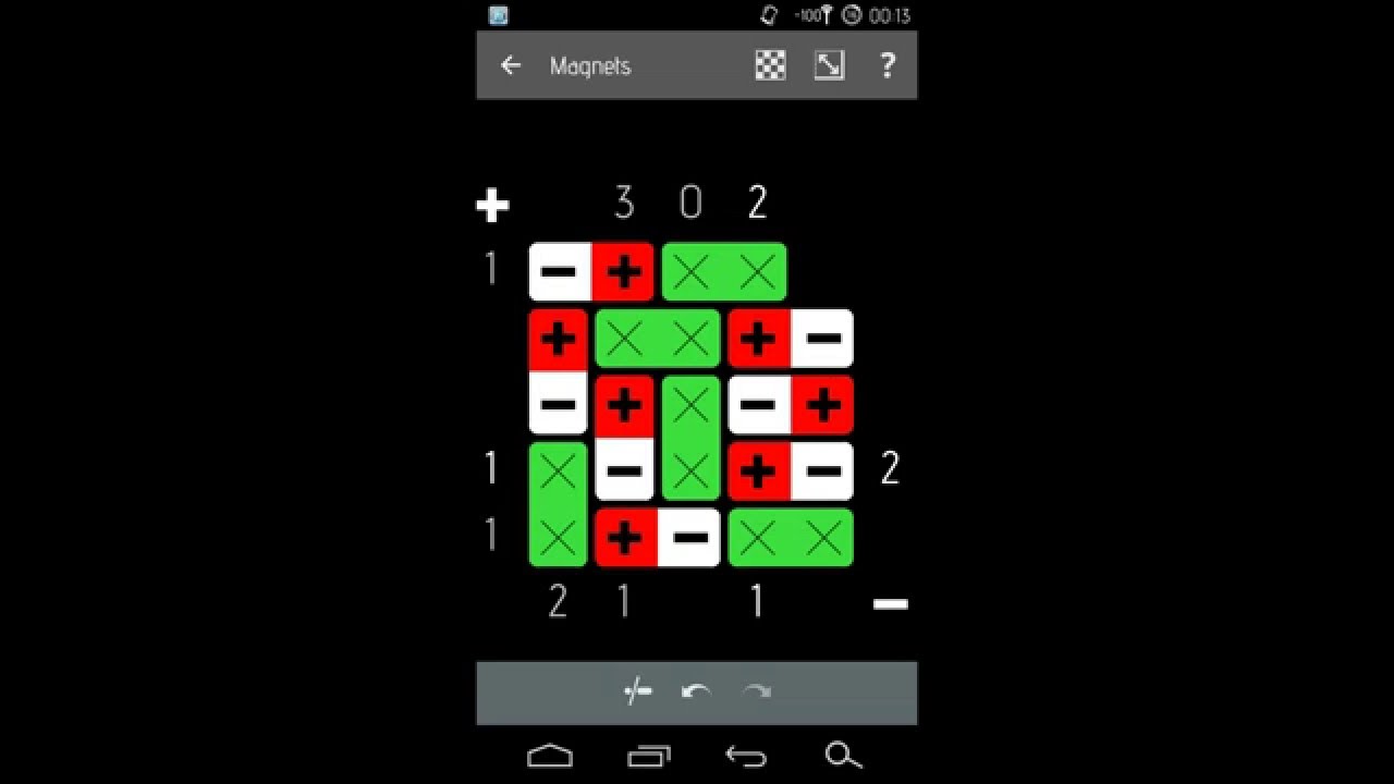 Magnet Mastering (Hardest difficulty) - Simon Tatham's Puzzles