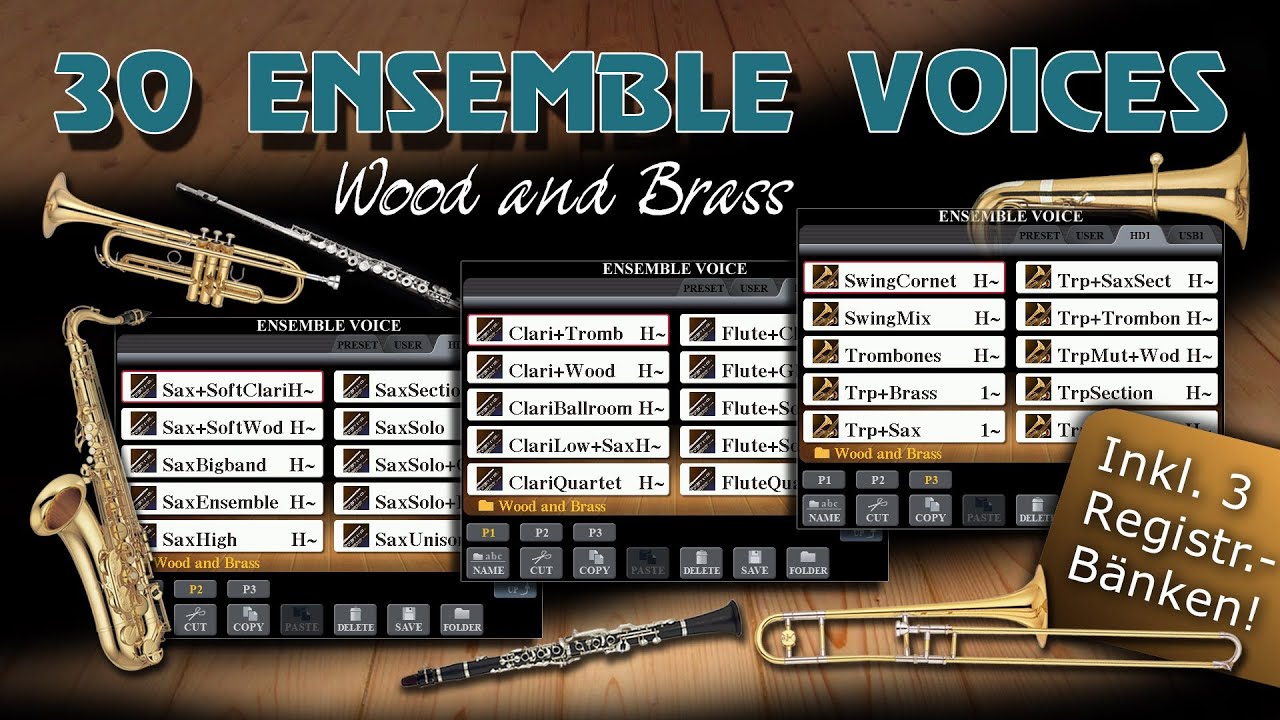 30 Ensemble Voices - Wood and Brass