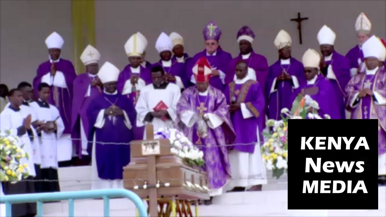 Archbishop JOHN EMERITUS NJENGA FUNERAL MASS at Holy Family led by CARDINAL!!!