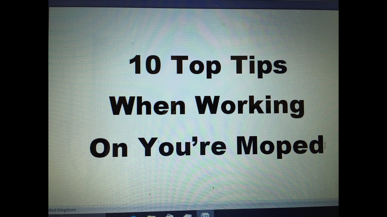 MUST WATCH 10 TOP TIPS WHEN WORKING ON YOUR BIKE MOPED MARK SAVAGE