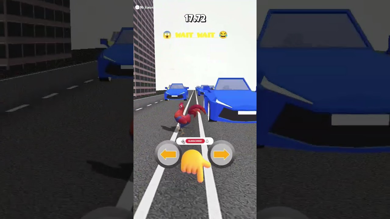 🚦 chicken road crossing game challenge accepted 😱😱 #gaming #shorts #viral
