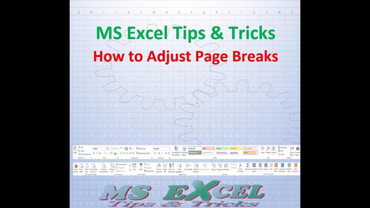 Как настроить разрывы страниц в MS Excel