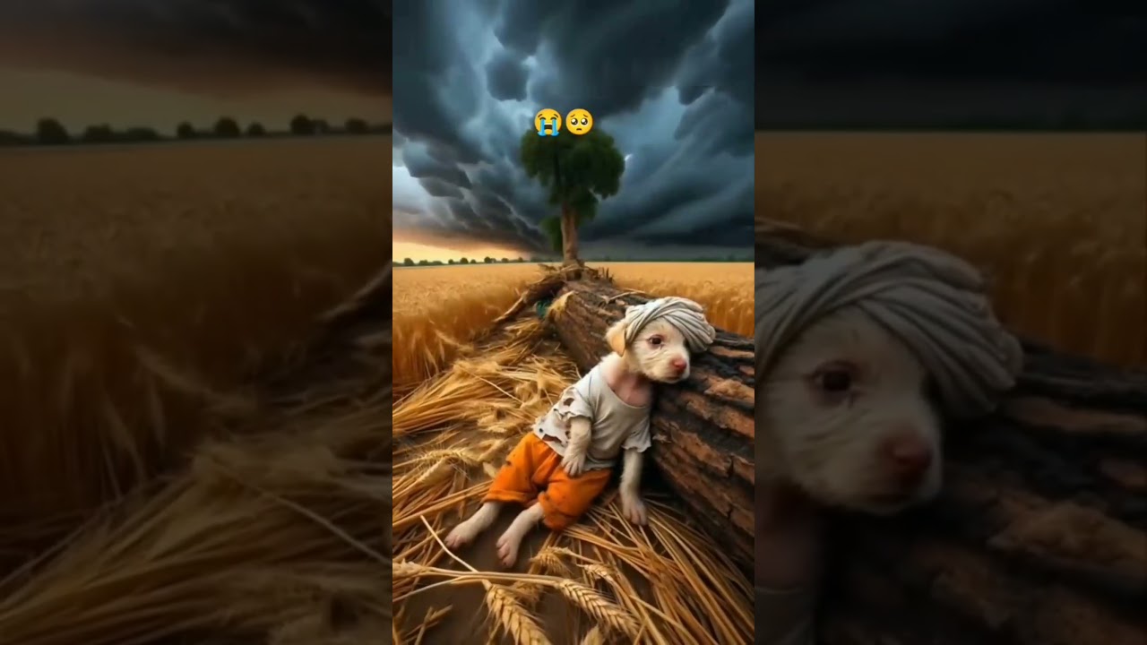 a poor dog field distroyed 😱|