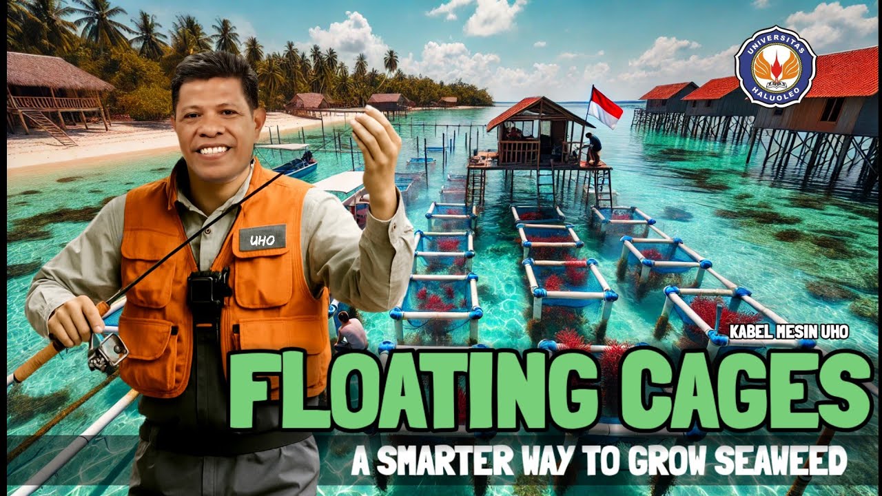 Floating cages : A smarter way to grow seaweeds Prof. Maruf Kasim Halu Oleo University