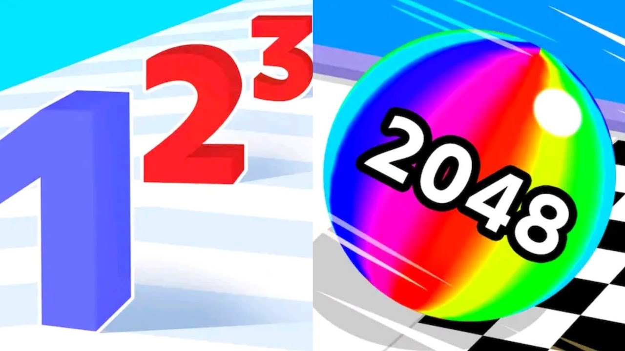 Number Master VS Ball Run 2048 MAX LEVELS UNLOCKED Gameplay Android,ios