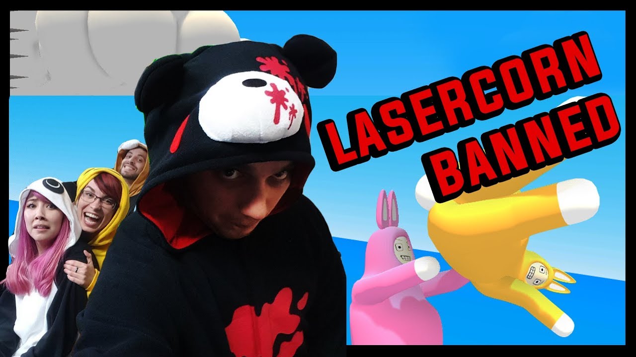 LASERCORN GETS BANNED [ Super Bunny Man]