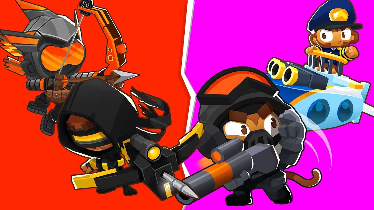 Bloons TD 6 — состязание «Луки против Пушек» для 4 игроков | JeromeASF