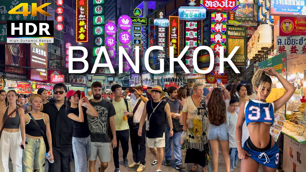 4K HDR | Bangkok Chinatown Night Walk | Thailand's BEST Street Food?