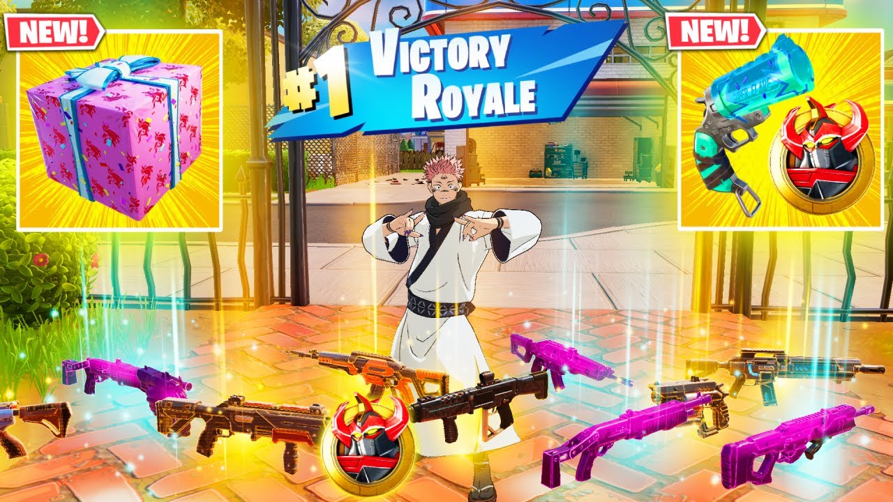 RYOMEN SUKUNA vs NEW 3 MEDALLIONS & WEAPONS MYTHIC’S CHALLENGE NEW! (FORTNITE CHAPTER 6 SEASON 4)