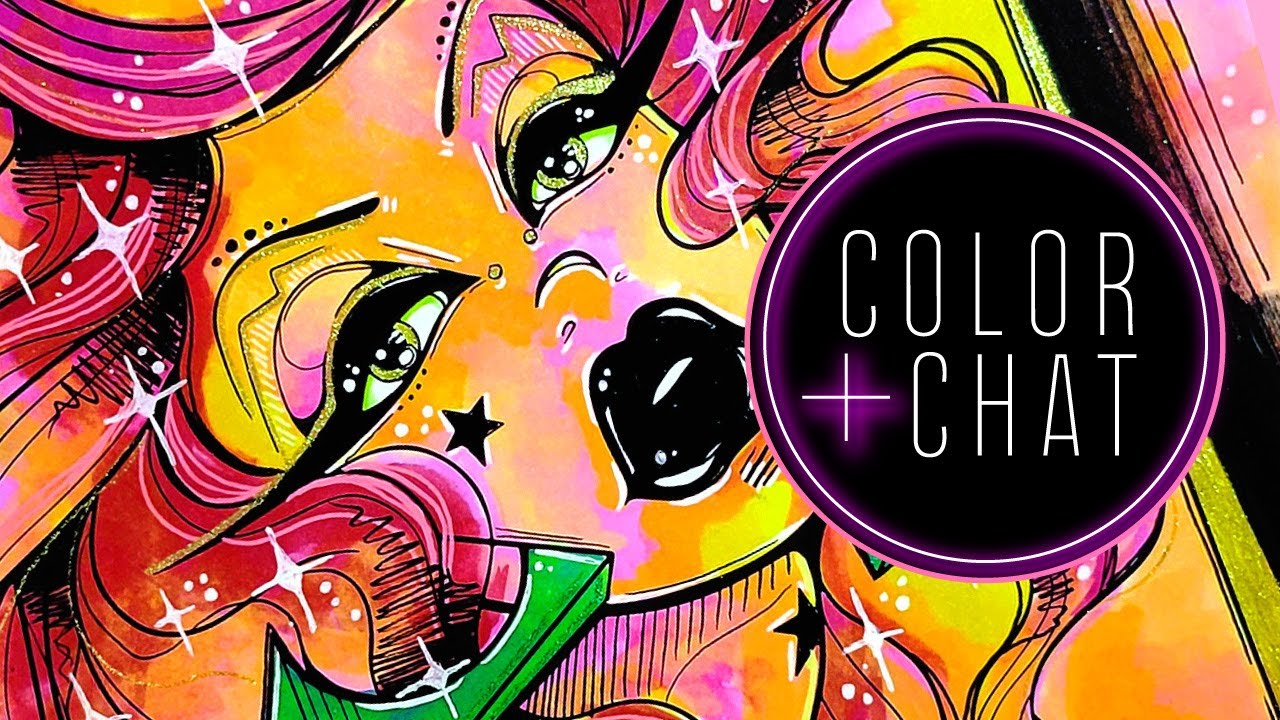 80s Glam | Kosmetika Coloring Book  | Color & Chat