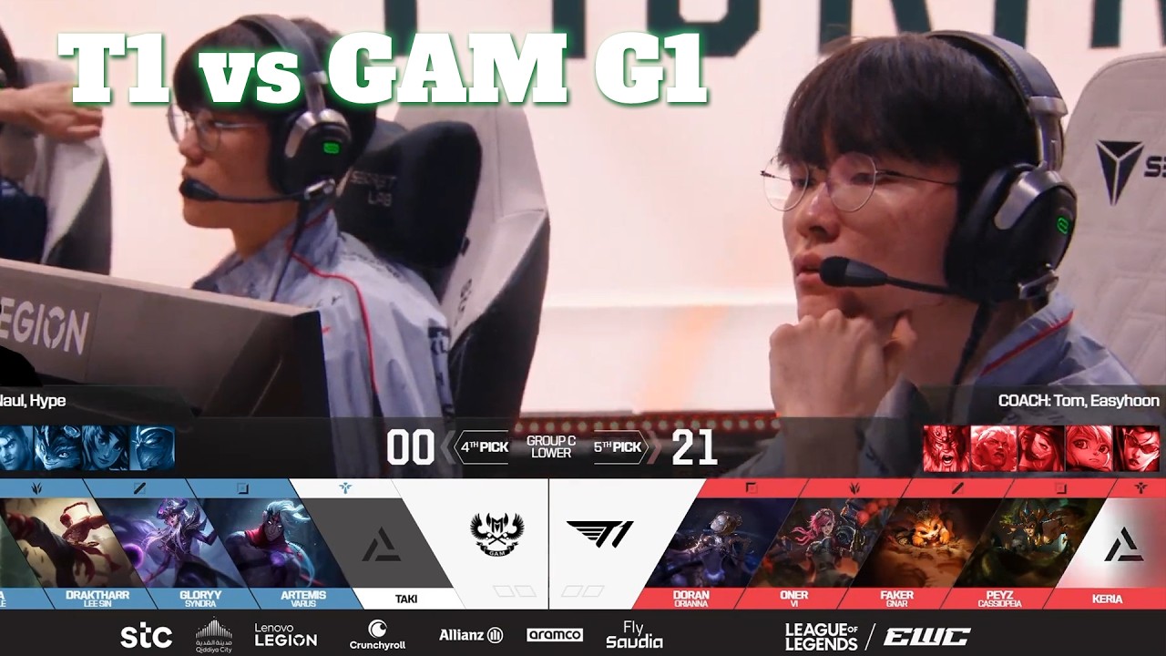 T1 vs GAM Game 1 | Esports World Cup 2026 Group Stage Day 2 | T1 vs GAM Esports G1