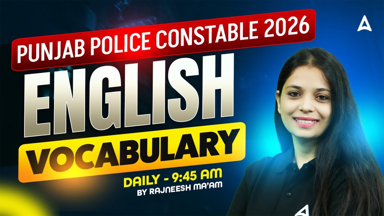 Punjab Police Constable Exam Preparation 2026 | Punjab Police Constable English Vocabulary #1