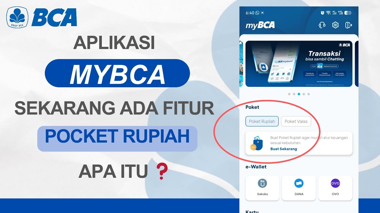 REVIEW FITUR BARU POCKET RUPIAH DI APLIKASI MYBCA | CARA MEMBUKA POCKET RUPIAH DI APLIKASI MYBCA