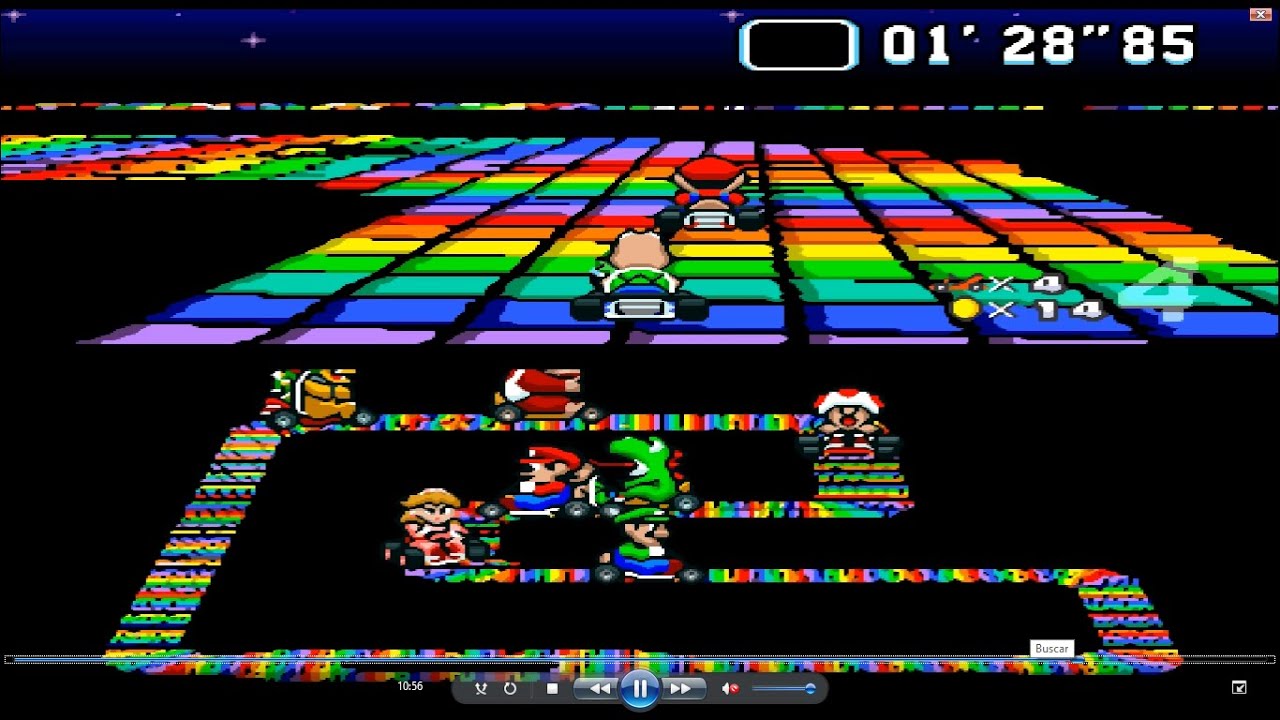 Super Mario Kart (SNES) - Koopa Troopa (the turtle) na Special Cup