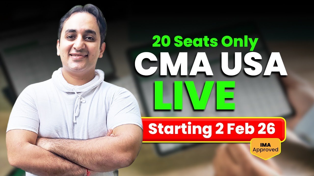 CMA USA (US CMA) Platinum Live Batch | Starts 2 Feb 2026 | Only 20 Seats