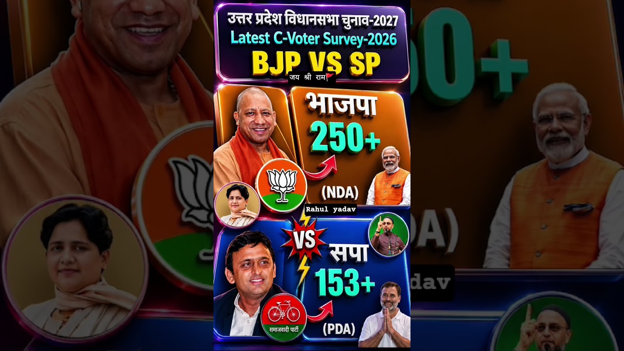 Big Update: UP Assembly Election 2027Survey! BJP vs SP Seat Projection |Anandgkstudy #bjp #viral 🔥🔥