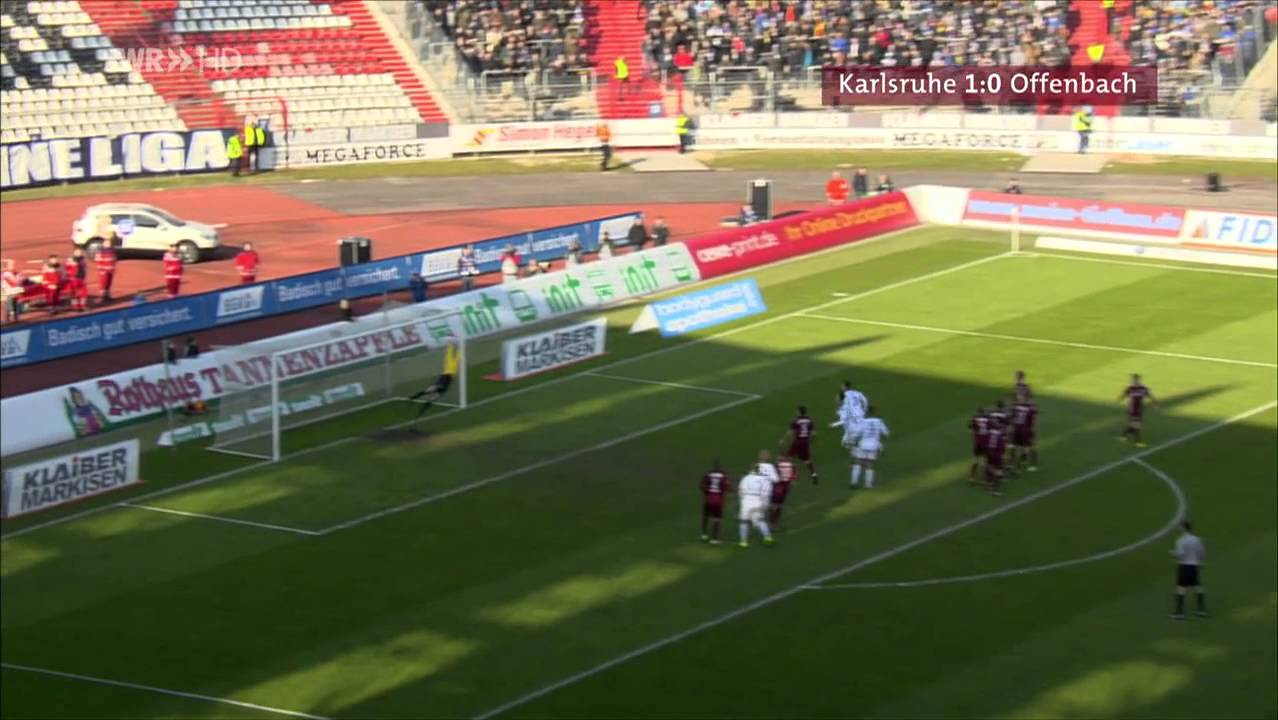 Karlsruher SC - FC Kickers Offenbach 2:1 02.03.2013 Alle Tore Highlights HD