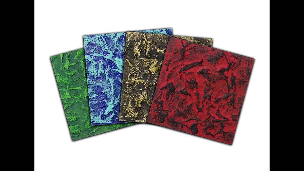 Art Texture Samples - Gesso and Shredded Twine