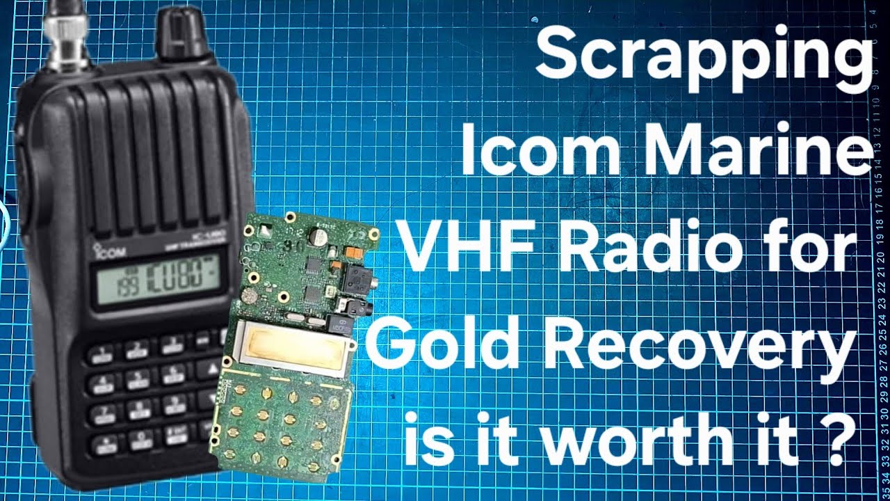 Scrapping an Icom VHF radio #scrappingvideo #handytalkie #VHGRadio #icom