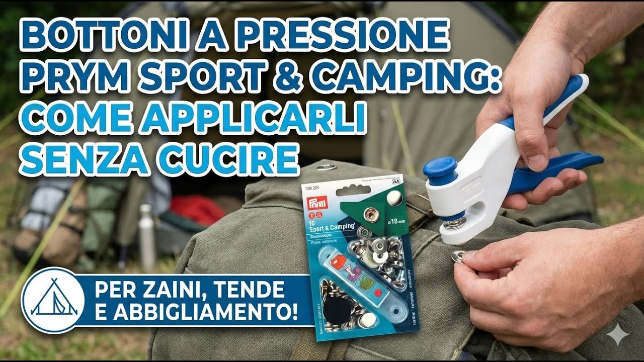 Bottoni a Pressione Prym Sport & Camping: Come applicarli senza cucire ⛺🎒 | Tutorial