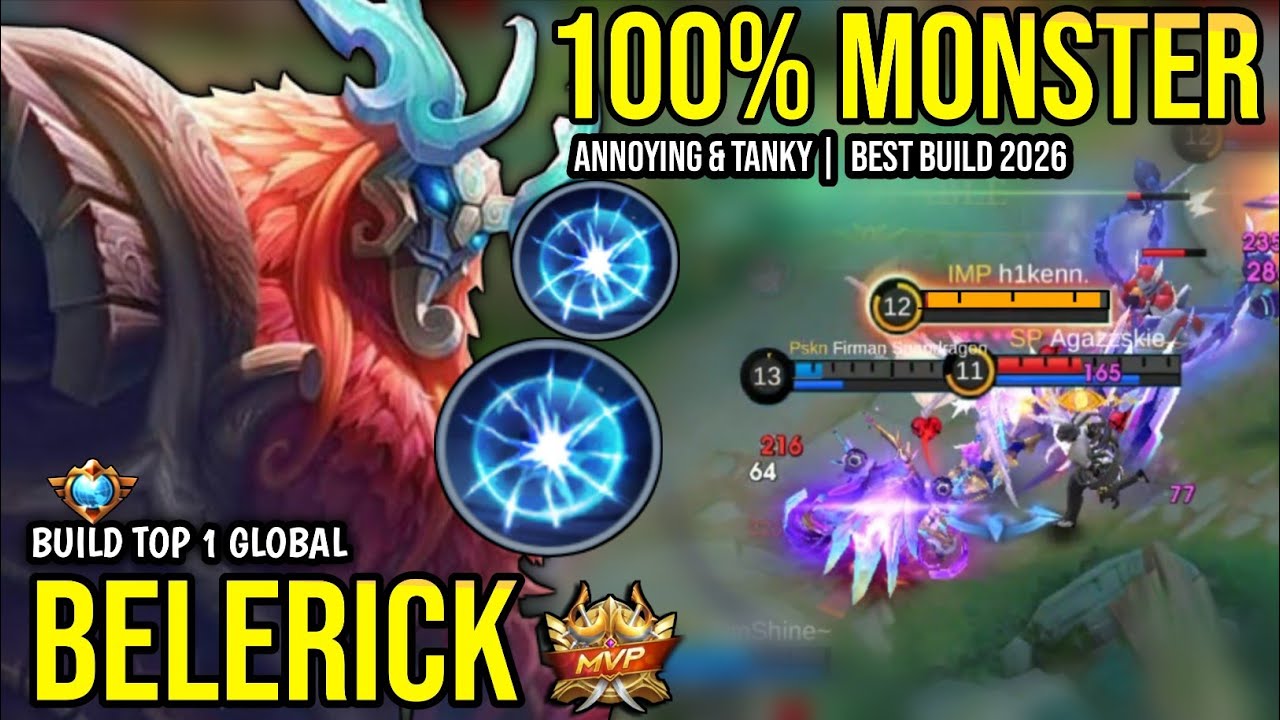 BELERICK BEST BUILD 2026 | BUILD TOP 1 GLOBAL BELERICK GAMEPLAY | MOBILE LEGENDS✓