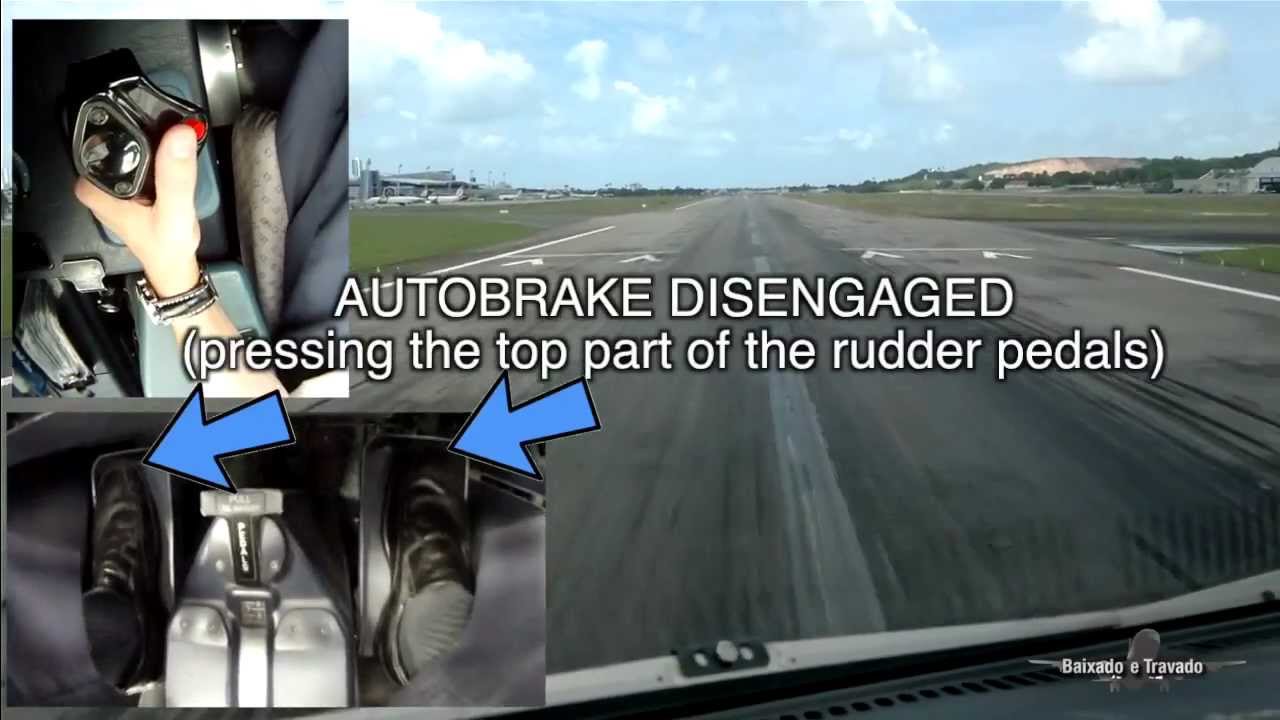 AIRBUS RUDDER PEDALS, BRAKES & SIDE STICK OPERATION (SBRF RWY18)
