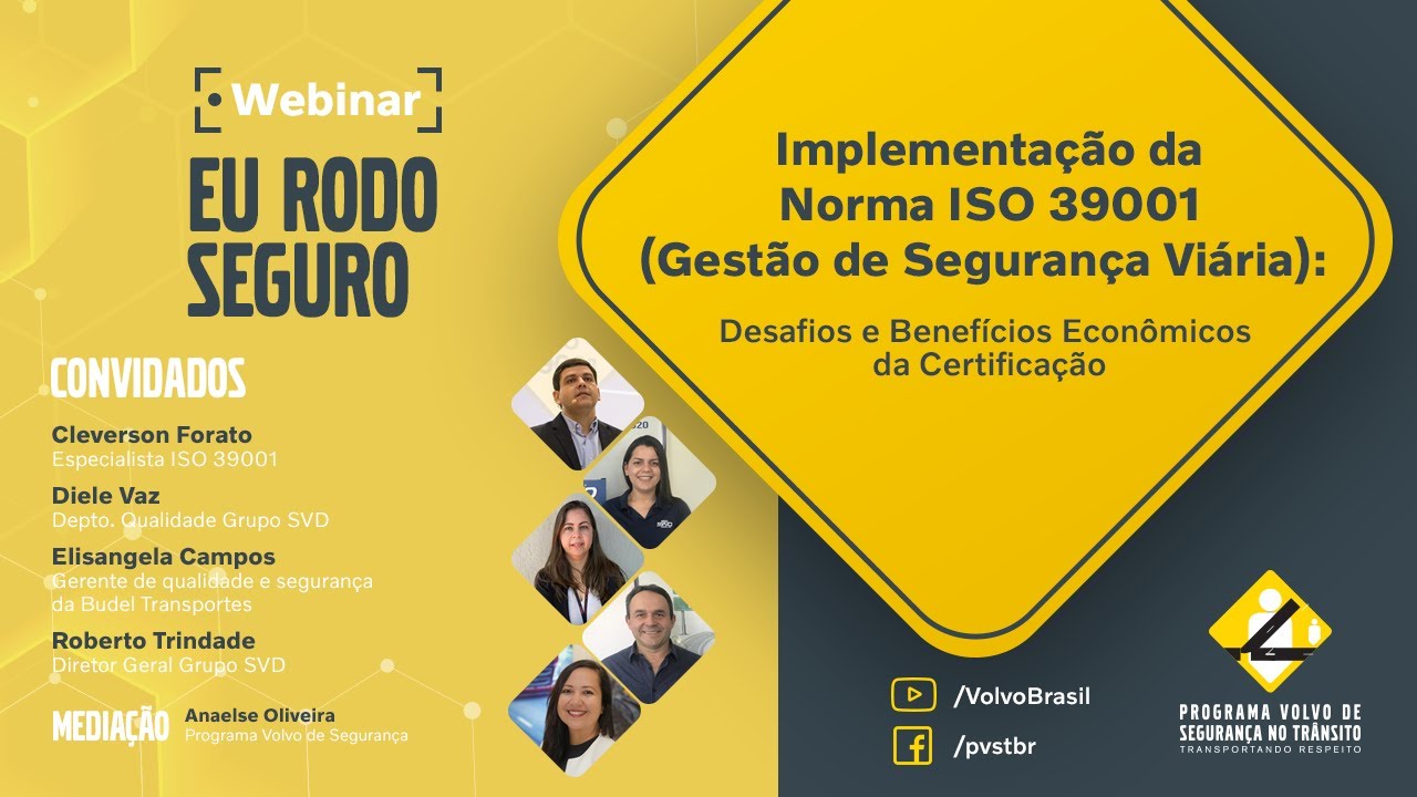 Webinar | Implementação da Norma ISO 39001