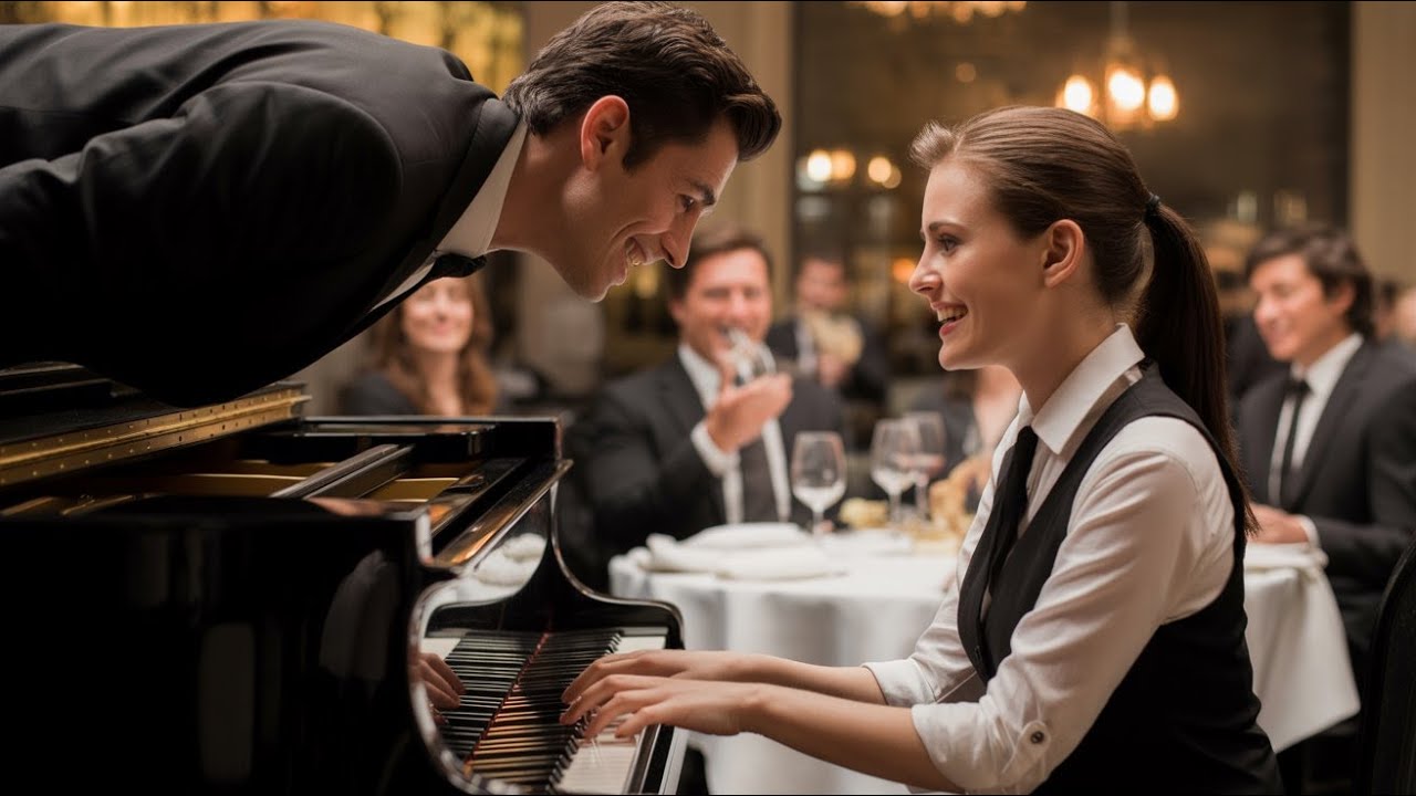 He Forced a Waitress to Perform Piano Her Stunning Talent Left the Room Speechless...
