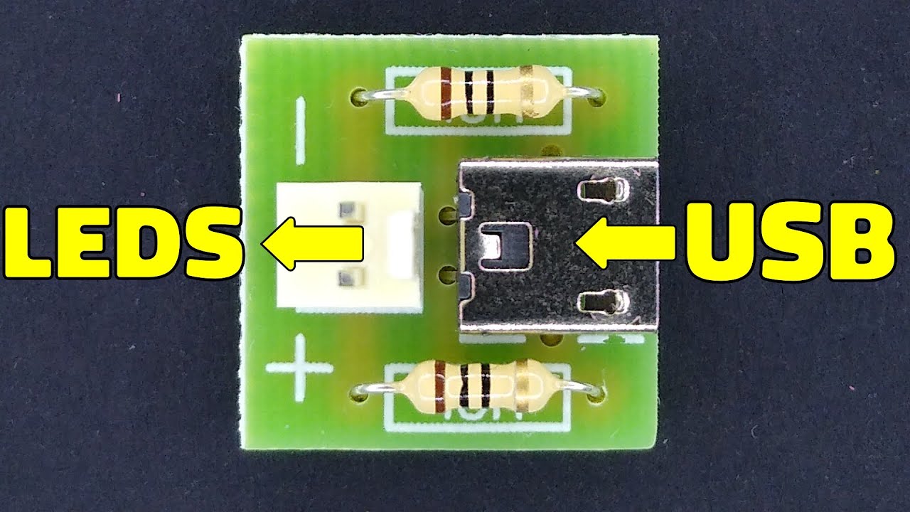 USB to LED string PCB prototype build