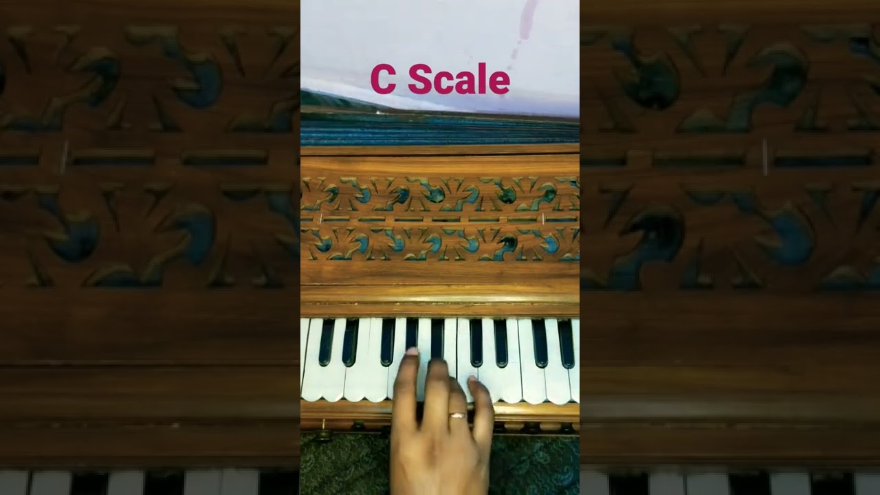 C Major Scale Harmonium Notes | 