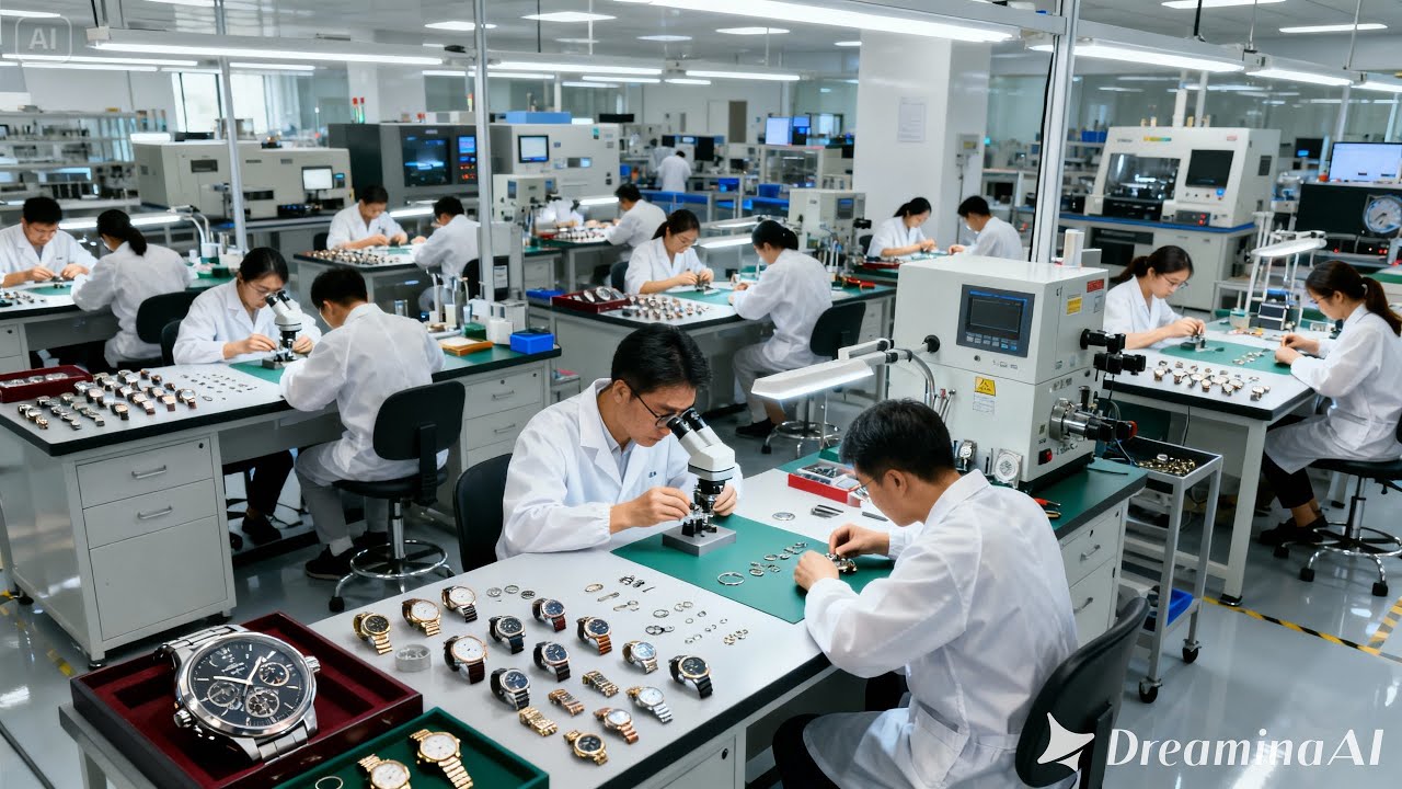 Inside a handcrafted Swiss watchmaking workshop - The process of making a complete wristwatch.