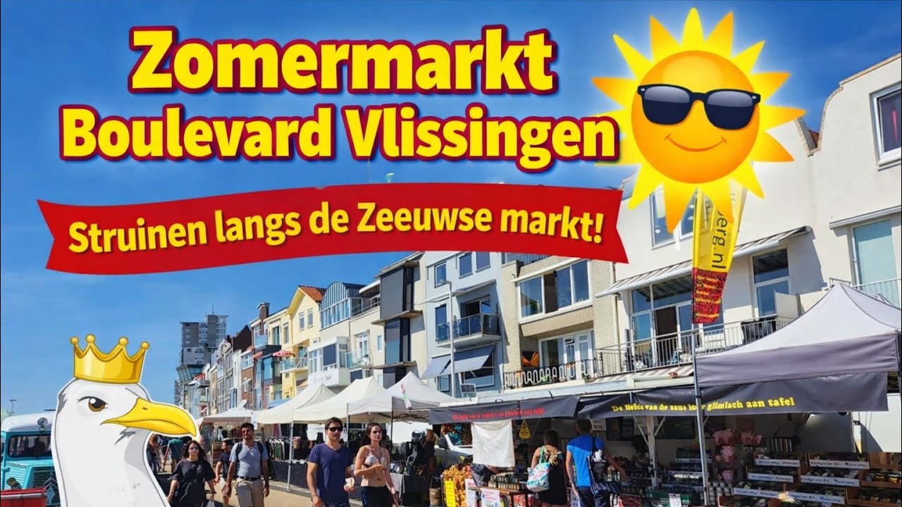 🇳🇱 Zomermarkt Boulevard Vlissingen Nederland @TravelwithHugoF #zomermarkt #vlissingen
